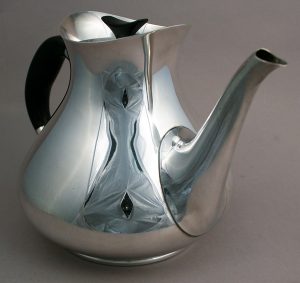 Cohr Denmark silver plate tea pot