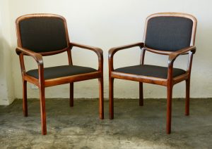 California craft studio chairs in walnut