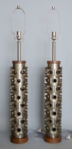 Industrial cutters as table lamps