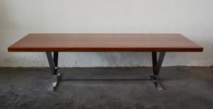 Heltborg Mobler rosewood and chrome coffee table