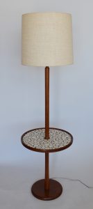 Gordon and Jane Martz floor lamp with attached table.