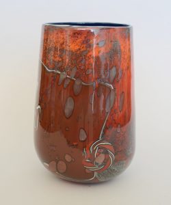 Robert Varin art glass vase.