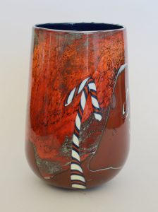 Robert Varin art glass vase.