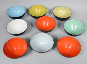 Krenit bowls designed by Herbert Krenchel