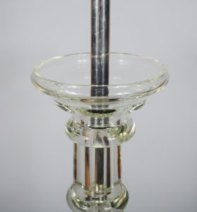 Marbro glass column table lamp