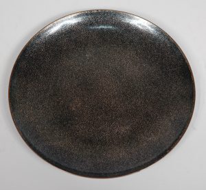 Black enamel on copper bowl by Jade Snow Wong
