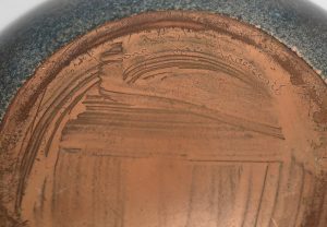 Black enamel on copper bowl by Jade Snow Wong